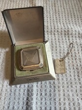Antique Djer Kiss Art Deco Double Mirror Small pocket Compact, vintage With CASE picture