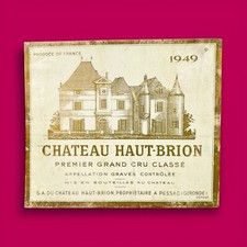 Chateau Haut-Brion 1949 Médoc Original French Red Wine Label picture