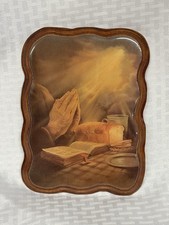 Vintage F.C. Foster Praying Hands Christian Wall Plaque Religious Art picture