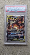 Pokemon JCC 2019 SM Black Star Promo SM201 Reshiram & Charizard GX PSA 9 EN picture