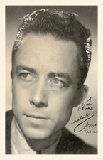Albert Camus Signed Autograph RPPC Photo Postcard COPY picture