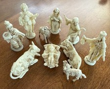 Nativity Set 10 Piece Plastic Made in Italy MCM Vintage 1