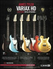 James Tyler Line 6 Variax HD JTV 59 69 guitar series ad 8 x 11 advertisement picture