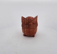 Hand-Carved Soro Wood Owl Figurine picture