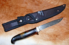 Vintage West-Cut Boulder Co. Fixed Blade Hunting Knife & Sheath - Western picture