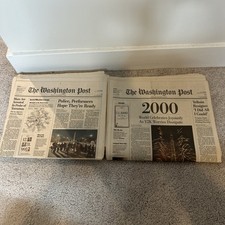 The Washington Post Y2K  December 31 1999 & January 1, 2000 & Special Inserts picture