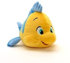 Disney The Little Mermaid : Flounder Plush ( New - 10 inches) NWT USA SELLER picture