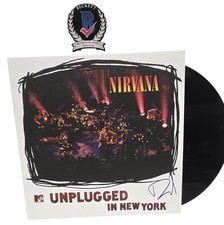 Dave Grohl Signed Autograph Nirvana MTV Unplugged Vinyl Album LP Beckett BAS COA picture
