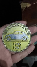 Vintage car badge V W Volksw agen 1994 BEL GIE der weltm eister Placca ER253A picture