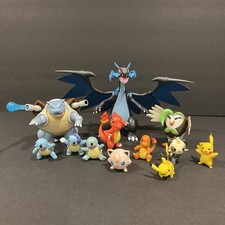 Pokemon Figure Lot Pikachu Charizard Blastoise Squirtle Charmander Rowlet picture