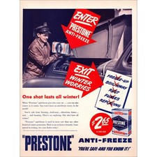 1940 Prestone Anti-Freeze Original Vintage Print Ad picture