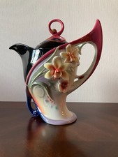 Franz Collection Flora & Flutter Porcelain Teapot FZ01482, MINT, Unique and Rare picture