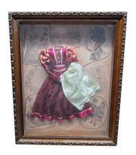 Vtg Arister Gifts Victorian Fashion Dress Accessories Frame Shadow Box picture