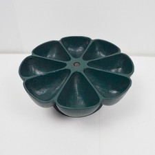 Star Nail Cup Cast Iron Rotating Caddy Hardware Store Bin Tray Cobbler Green picture