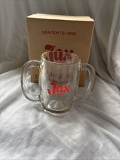 Vintage Rare Jax Beer Double Fisted Handle Heavy Glass Beer Mug New Orleans BOX picture