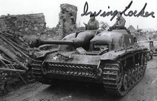 Irving Locker auto/signed 4x6 photo WW II D-Day European Theater Rare COA LOOK picture