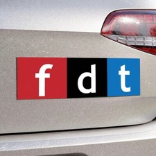FDT Like NPR Sticker, Anti-Trump Anti-MAGA Vinyl Decal for Car Laptop Bottle picture