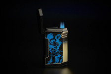 Prometheus Magma TR1 LE'24 NEVER BACK DOWN Black Blue CIGAR LIGHTER picture