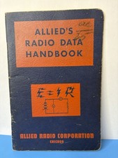 Vtg 1955 Allied's Radio Corporation Radio Data Handbook, Chicago Repair Service picture