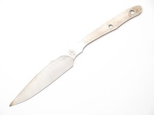 Vtg Tak Fukuta Seki Japan AUS8A Caper Hunting Fixed Knife Making Blade Blank picture