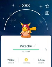 PokEmon Go Shiny Pikachu Orange Hanbok - FEMALE ONLY - P^T^C picture