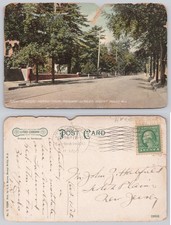 Mount Holly NJ Main Street North from Ridgway Street 1906 Litho-Chrome Postcard picture