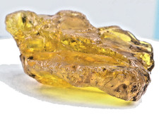 Beautiful Natural Dominican Crystal Clear Deep Yellow Amber Rough Specimen 67mm picture