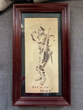 Antique Original Pen/ink Drawing WWI 