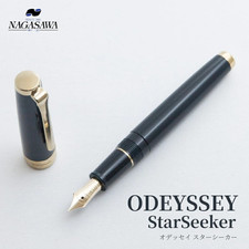 Ｎagasawa Original 14K Fountain Pen ODYSSEY Star Seeker Dark Blue B Nib picture