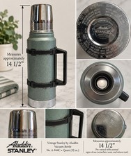 Vintage Aladdin Stanley A-944C 1 Qt 32oz Vacuum Thermos Green USA picture