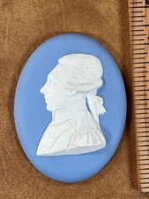 Wedgwood Blue Jasper Portrait Marquis de Lafayette Medallion Plaque picture
