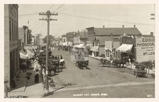 Market day, Osakis, MN Minnesota 1910 RPPC Photo Postcard Copy picture