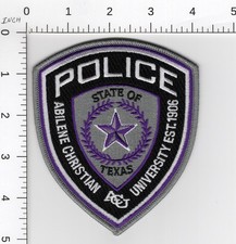 ABILENE CHRISTIAN UNIVERSITY ( ACU ) TEXAS ^^^ POLICE COLLECTIBLE CAMPUS PATCH picture
