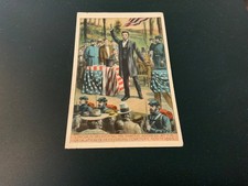 Lincoln’s Gettysburg Address in 1863 - c.1908 Speech on Back -  Antique Postcard picture