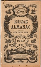 Vintage New Ford Home Almanac And Facts Book 1940-Bedford, Penna.-Motor Sales picture