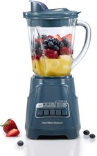 700W Hamilton Beach Blue Blender 40oz Glass Jar for Smoothies Ice Crush picture