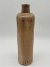 Vintage Stoneware Bottle European Ceramic Clay Ware decorative 11” Water Bottle picture