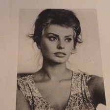 Sophia Loren Autographed Photo with Printed Biography and Date 1934 picture