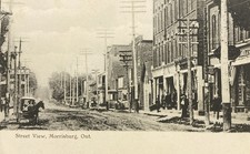 c1910 Morrisburg Ontario Canad Street View Postcard Lots Of Store Fronts picture