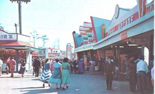 LINCOLN PARK, DARTMOUTH, MA- POSTCARD-PENNY ARCADE AND LAFF IN THE DARK picture