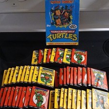 TMNT 1989 Topps Series 1 Teenage Mutant Ninja Turtle Cards 48 Wax Packs picture
