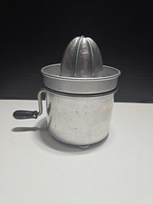 The Gem Squeezer. Aluminum Hand Crank Juicer Reamer QUAM Nichols Co. Chicago VTG picture