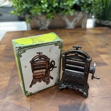 Vintage E.M.B. Marti Die Cast Metal Wringer Washer Pencil Sharpener Spain 1970s picture