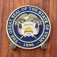 Great Seal Of Utah State Inauguration 2021 Challenge Coin  W#23 picture