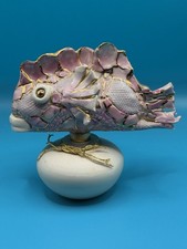 Signed Beautiful Handmade Fish Perfume Bottle picture