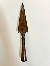 WOOTZ SPEAR 1800s Antique Bhala Period Very Old Rare Collectible 12.5 Inches picture