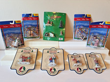 Winter Valley Christmas Village Porcelain Figurines Vtg Lot of 9 picture
