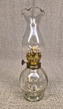 Vintage Miniature Clear Glass Hurricane Oil Lamp Lantern Hong Kong picture