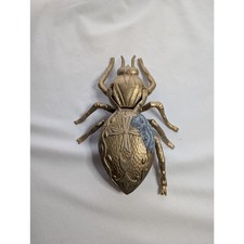 Vintage Beetle Spider Insect Bug Brass Ashtray picture