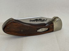 1981 Case XX Sidewinder Knife 9 Dot USA PAT PEND Wood Handle Vintage picture